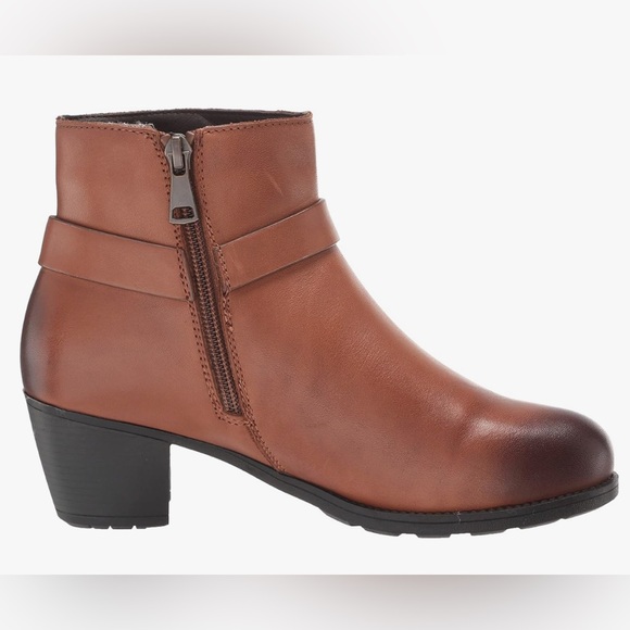 Propet Tan Ankle Booties with Buckle - Picture 4 of 10